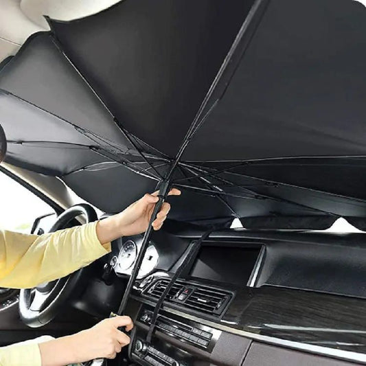 Car Umbrella Sunshade Car Windshield,Sun Visor Protector,Foldable Front Window Sunshade Umbrella & Heat Insulation Protection.