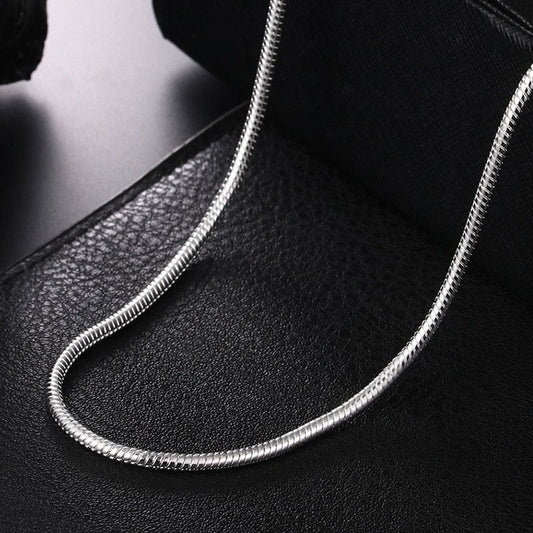 Silver 3mm Snake Chain For Men With High Quality....